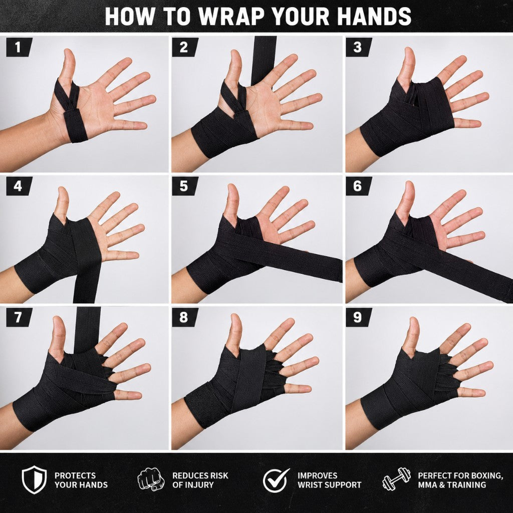 How to wrap your hands with Boxystraps Hand Wraps