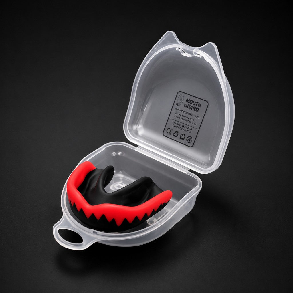 Boxystraps Mouth Guard red and black detail