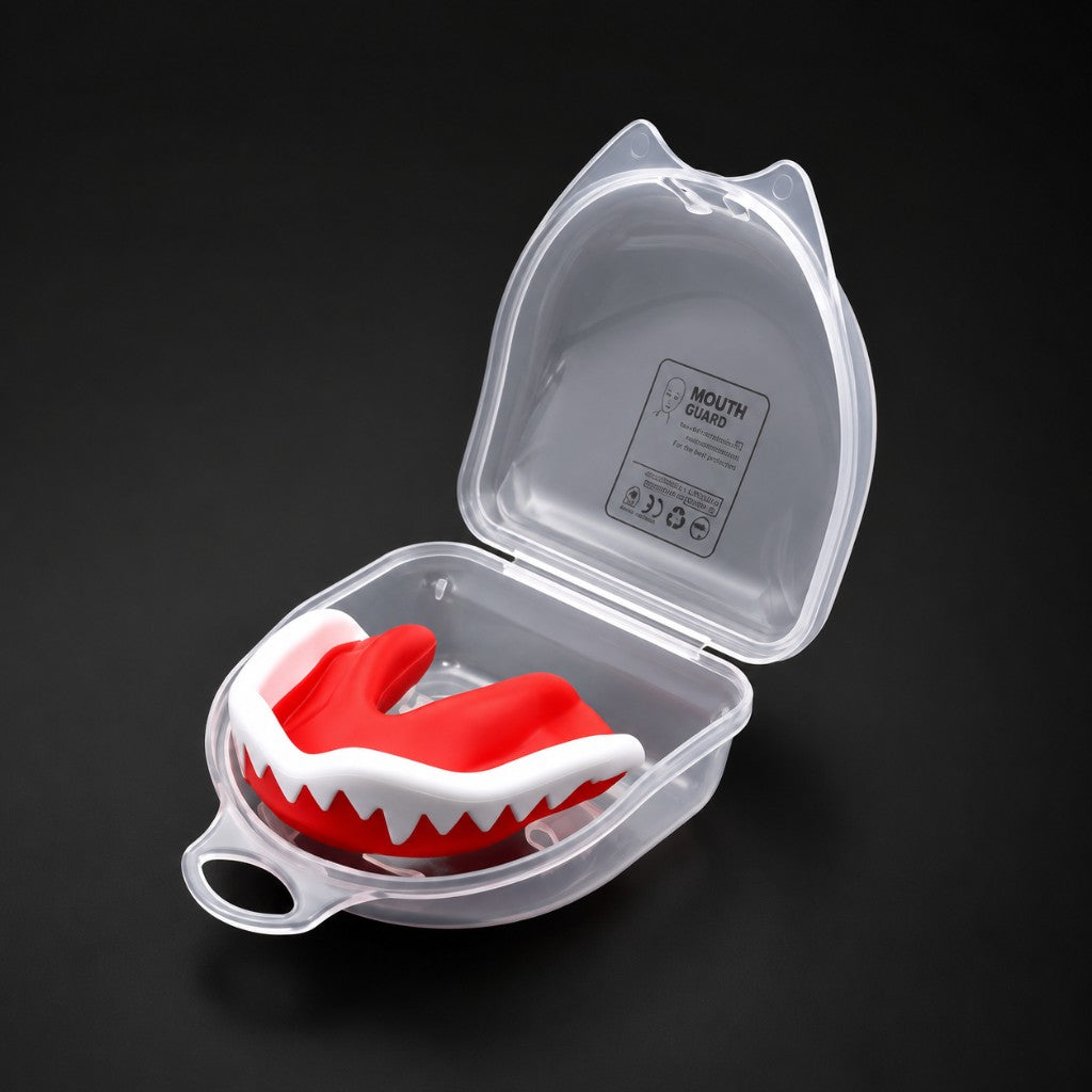 Boxystraps Mouth Guard red variant with case